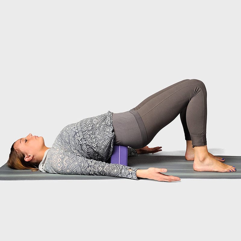 Hugger Mugger 4 in. Foam Yoga Block (Purple) - Image 4